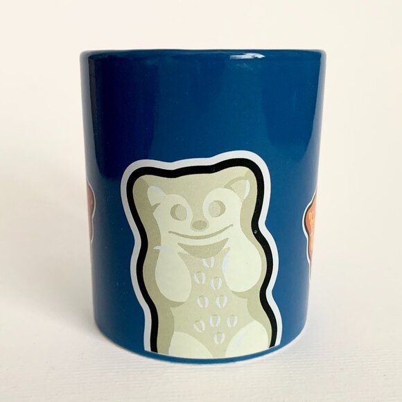 Haribo Gummy Bears Coffee Tea Mug Cup Blue Collectible Colourful Gold Gummies - Picture 3 of 11